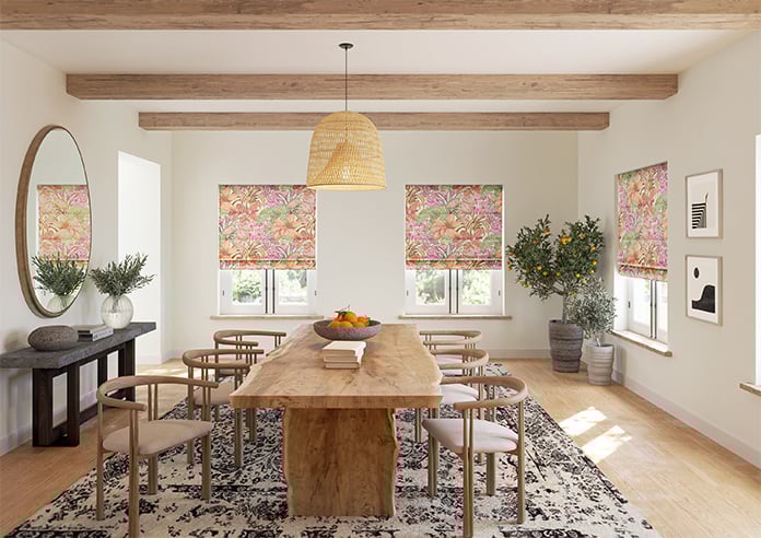 Canopy, Blood Orange - Motorised Roman Blind - Image 8